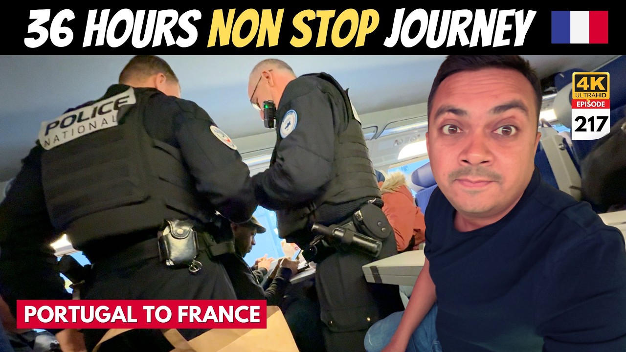 36 Hours Non Stop Journey from Portugal to Paris | ഇരുന്നിരുന്ന് മടുത്ത ദിവസം 😫