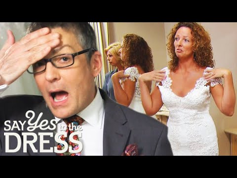 "Difficult" Bride Tries Over 10 Dresses In One Fitting! | Say Yes To The Dress Benelux