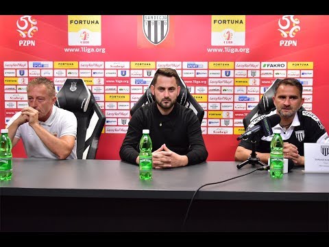 2019-08-16 Sandecja - GKS Tychy 1-0 (0-0), pomeczowa konferencja