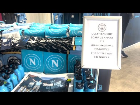 Manchester City vs. Napoli: Check out what's in the store near the stadium: it's De Bruyne-related!