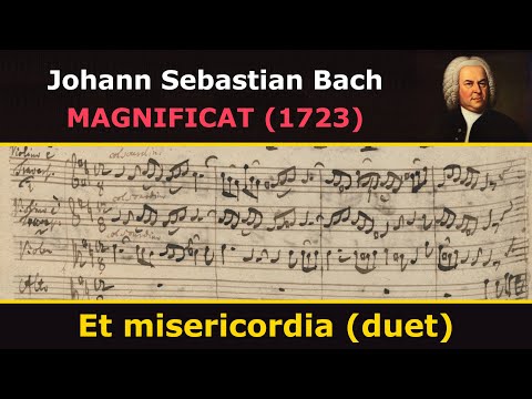 Bach's own score - Magnificat - Et misericordia (Duet)