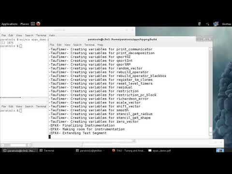 Binary instrumentation on ARMv8 using EPAX and TAU