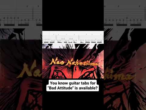 Guitar tabs for Bad Attitude available!