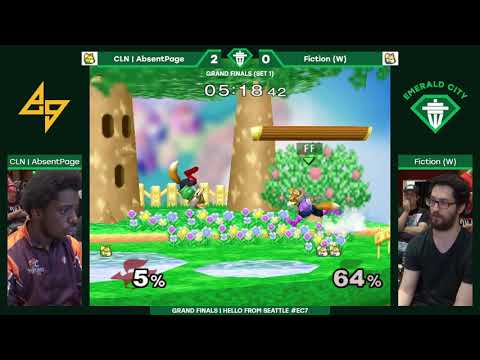 EC7: Grand Finals — CLN | AbsentPage (Green Fox) vs. Fiction (Blue Fox) — SSBM