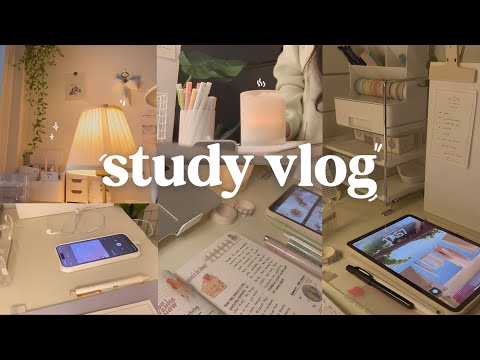 STUDY VLOG | 5:00am morning, daily life, study motivation, productive day ˚ ༘