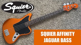 Video thumbnail for Squier Affinity Jaguar Bass H Demo by My Bassist Chris