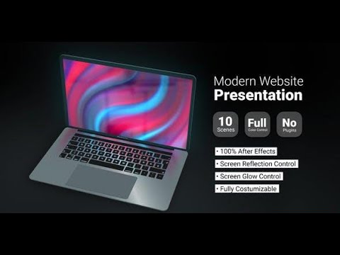 After Effects Free Templates | Modern website presentation