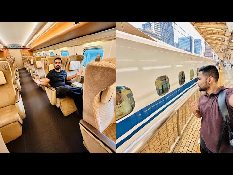 Indian traveling in Japan's bullet train FIRST CLASS || Shinkansen || Indian in Japan | EP 4