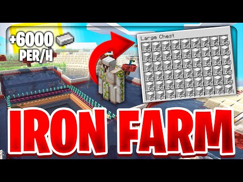 FARM DI FERRO SU MINECRAFT OP! (6000+ FERRO/H)