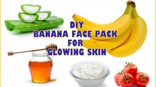 Banana face pack for glowing skin||Get rid of Rough and Dry skin in 15 Minutes|| winter face pack||