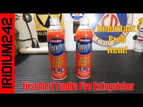 First Alert Tundra Fire Extinguishing Aerosol Spray