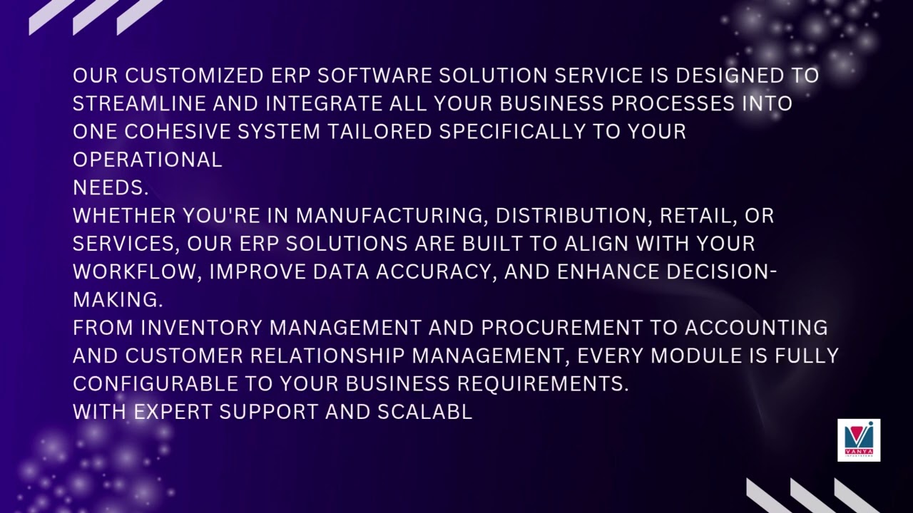 Customized ERP Software Solution Service