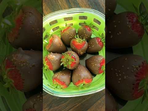 Chocolet dipped strawberries #chocolate #trending  #viral #ytshorts #ismart Amogh naughty Aari