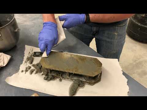 Mixing and Making Mortar Cubes