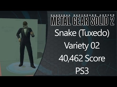 MGS2: HD Edition | PS3 | Snake (Tuxedo) | Variety | Level 02 | 40462 Score