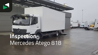 Mercedes-Benz Atego 818 4X2 8tonner Automatic 1000kg Ladebordwand Airco cruise box truck | Image 4 - Autoline