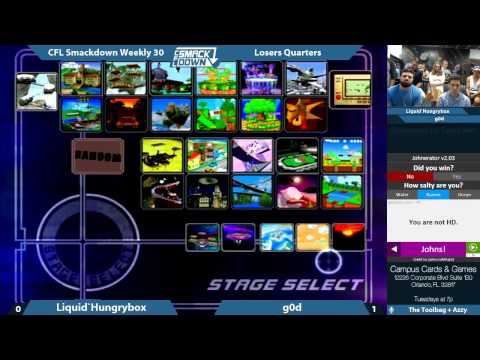 CFL Smackdown 30 - Losers Quarters - Liquid`Hungrybox vs g0d