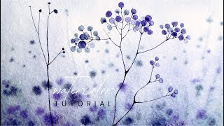 Relaxing Watercolor Flowers Tutorial | Minimal Floral Painting for Beginners