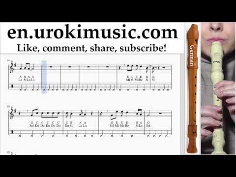 Recorder lessons (G.) Lady Gaga, Bradley Cooper - Shallow Sheet Music Tutorial um-i-rn352
