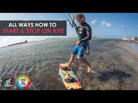 All Ways How To START & STOP in Kiteboarding (Tricktip with Alby Rondina)