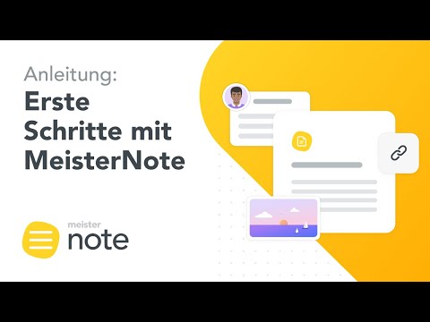 Anleitung: Erste Schritte mit MeisterNote