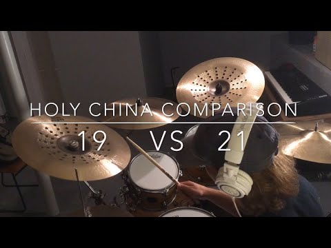 19” vs 21” - Sabian AA Holy China Cymbal Comparison