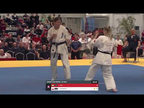 Bout 13 - Lili Mezo - Natalia Chrzanowska 2024 European Karate Championship Adults Open Weight