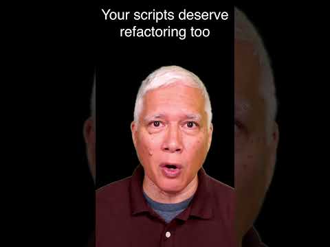 Your scripts deserve refactoring too #refactoring #aicoding #codingtips thumbnail