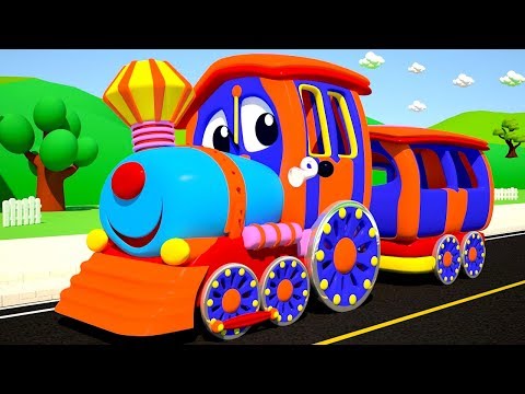 The Wheels on the Train Go Round And Round Nursery Rhyme for Kids from SmartBabySongs