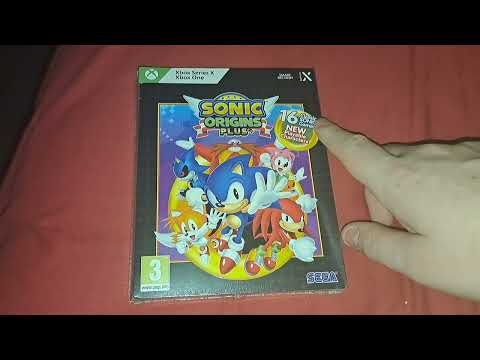 sonic origins plus xbox one. xbox battery pack and money tin unboxing