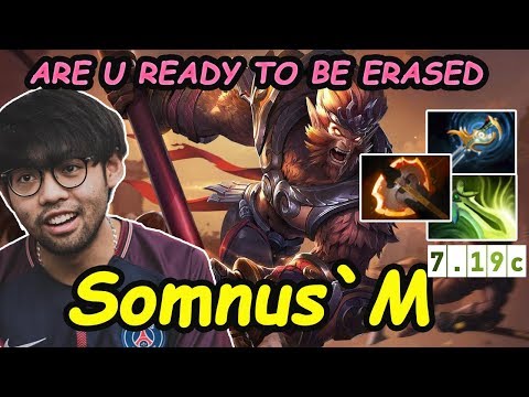 PSG.LGD Somnus`M  - [Monkey King] ARE U READY TO BE ERASED | Dota2 7.19c Rank