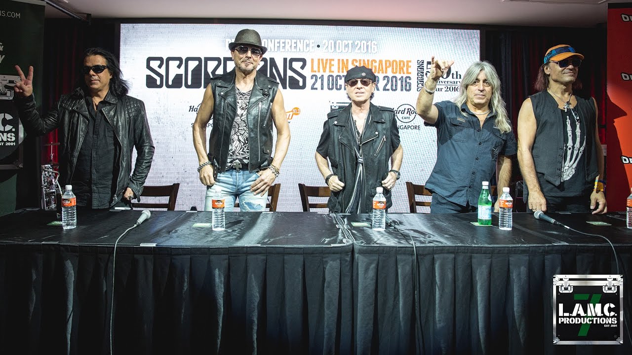 Scorpions Singapore Press Conference - 20 Oct 2016 - YouTube