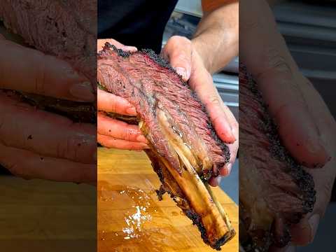 Chef teaches you how to make beef ribs! #bbq #meat #pitmaster #lownslow #cooking #food