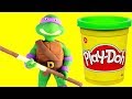 Ninja Turtles funny Play Doh Stop motion video for kids - Vengatoon mp3
