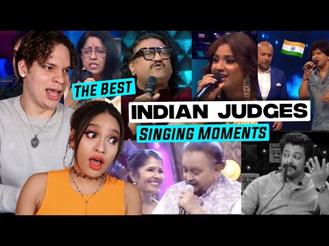 Indian Singing JUDGES are NEXT LEVEL! Musicians react to Indian Best Judges SINGING moments