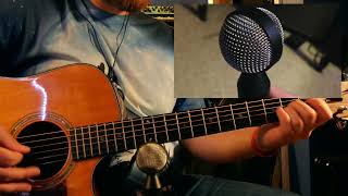 Video thumbnail for Beyerdynamic M130 dual ribbon mic, figure 8 microphone, but traditional placement on Taylor 710-CE by Expanding Sound