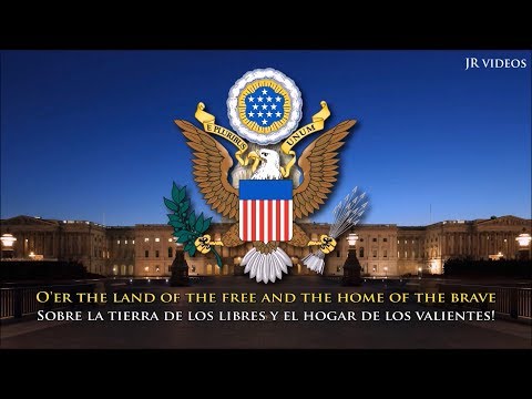 Himno nacional de los Estados Unidos de América (EN/ES letra) - USA Anthem (Spanish)