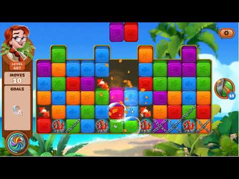 Lost Island Blast Adventure Level 487 - No Boosters