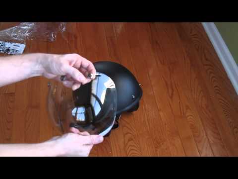 Bitwell Bubble Shield fit on a Bell 500 Helmet