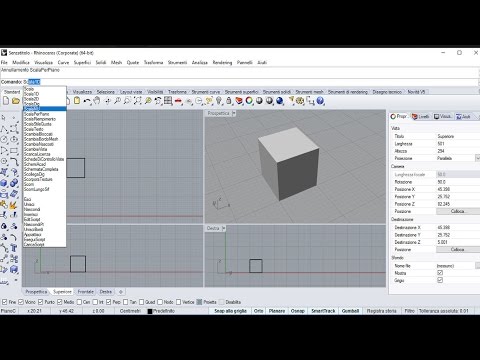 Scalare oggetti su Rhinoceros