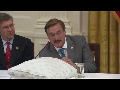 MyPillow Founder Mike Lindell Meets With President Trump