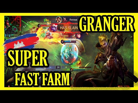 Granger Super Fast Farm 11Minutes lv15 and Full Build - Alien MLBB