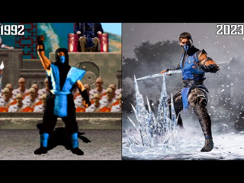 Sub-Zero All Victory Poses Evolution - Mortal Kombat 1-12 (1992-2023) 4K