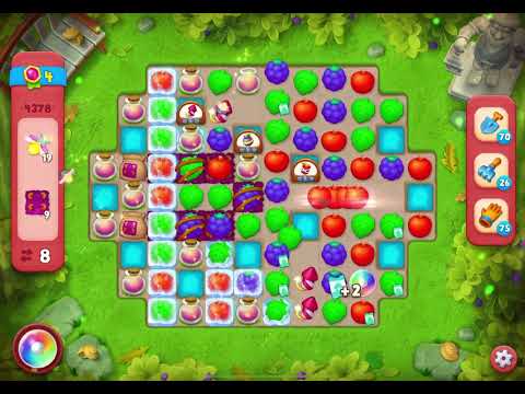 GardenScapes Level 4378 no boosters (15 moves)