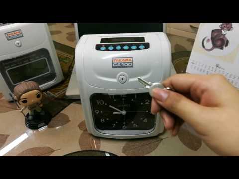 How to change the time (Bundy Clock CA100)