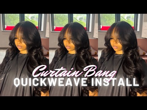 HOW TO: CURTAIN BANG QUICKWEAVE TUTORIAL + LAYERING...