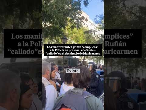 🏛️ Rufián acude al desahucio de Maricarmen en Retiro