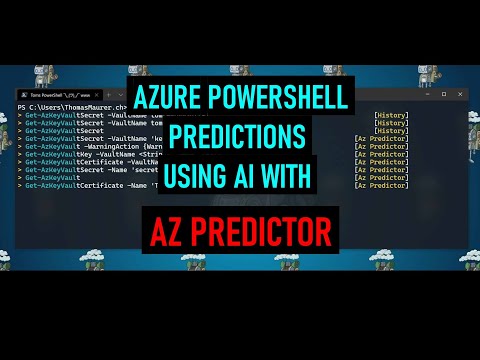 Azure PowerShell Predictions using AI with Az Predictor ☁