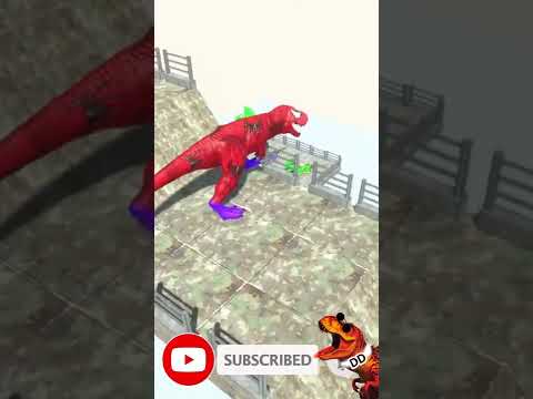 Death run Spiderman T REX   Animal Revolt Battle Simulator #shorts