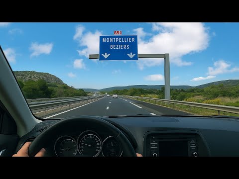 Driving France's A9: Marseille to Sète Scenic Autoroute | Southern France Road Trip